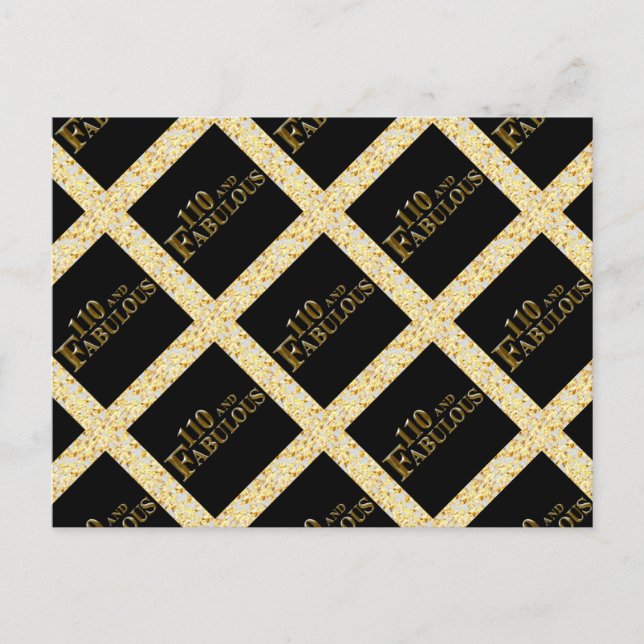 110 Geburtstag Postkarte (Vorderseite)