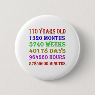 110. Geburtstagsfeiertage Button