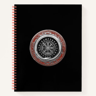 [110] Vegvisir - Viking Silver Magic Runic Compass Notizbuch
