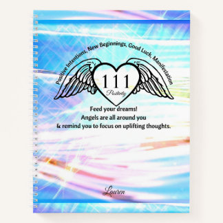 111 Angel Number Gratitude Journal | Name Book Notizbuch