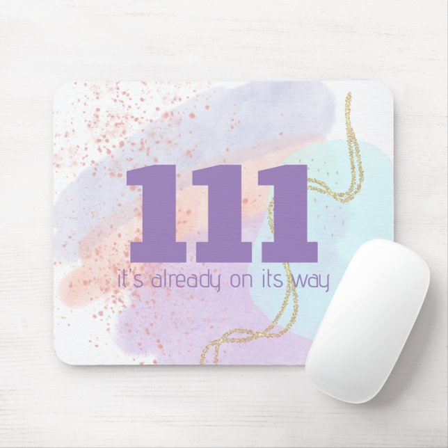 111 Hochsichtbare Angel-Rufnummern für Ausrichten  Mousepad (Mit Mouse)