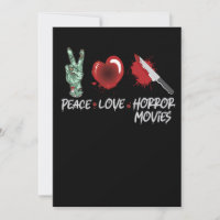 112.Horror Movie Peace Liebe Horror Movies Knife Z