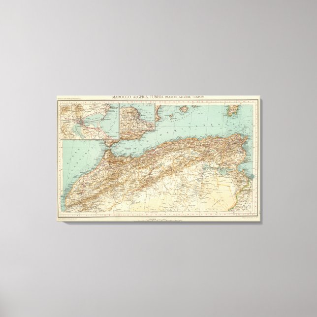112 Marokko, Algerien, Tunesien Leinwanddruck (Vorderseite)