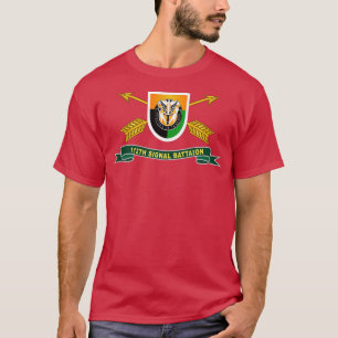 112. Signalbataillon w SF Branch Flash w Br Ribb T-Shirt
