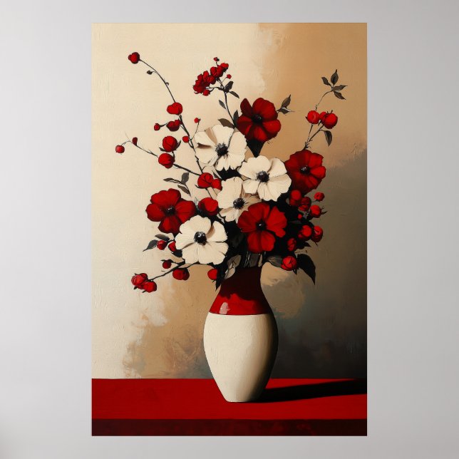 1132 Kraft und Ruhe eines Blumenminimalismus - Hi Poster (Vorne)