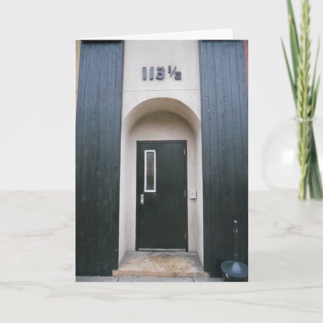 "113 & ein halbes Gebäude" Geburtskarte Karte (Vorderseite)