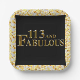 113. Geburtstag Pappteller
