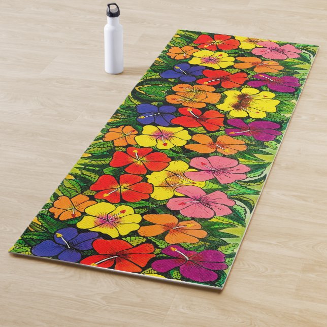 113 - Hibiskus Yoga Mat Yogamatte (Beispiel)