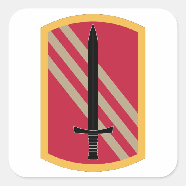 113. Nachhaltigkeitsbrigade Quadratischer Aufkleber (Vorderseite)