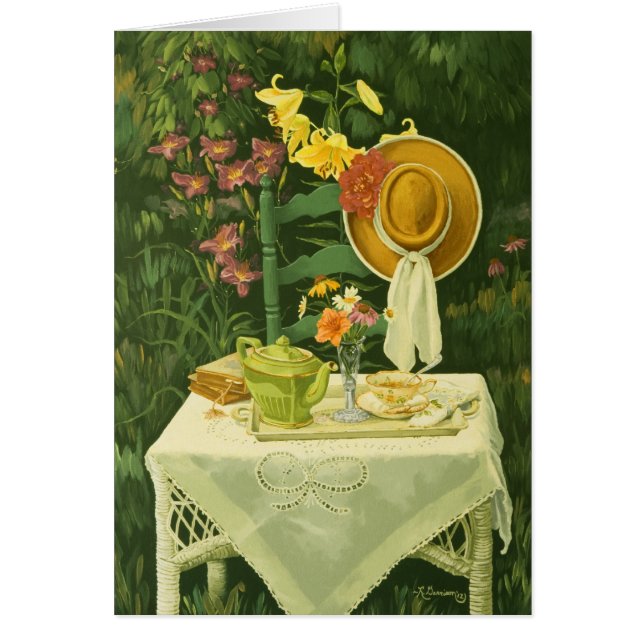 1144 Tea Time in Garden Sympathy Card (Vorne)