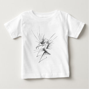 114 Schwarz-Weiß-Abstrakt-Tribal-Tattoo-Kunst Baby T-shirt