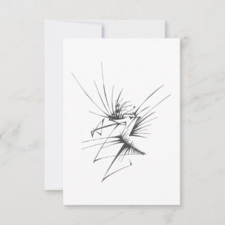 114 Schwarze Weiße Abstrakte Stammes-Tattoo-Kunst Mitteilungskarte