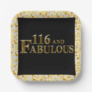116. Geburtstag Pappteller