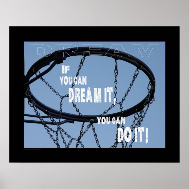 #117 (Matte) Basketball-Poster Poster (Vorne)