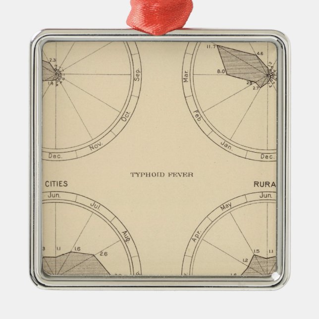 117 Todesgrippe, Typhus 1900, 1890 Ornament Aus Metall (Vorne)