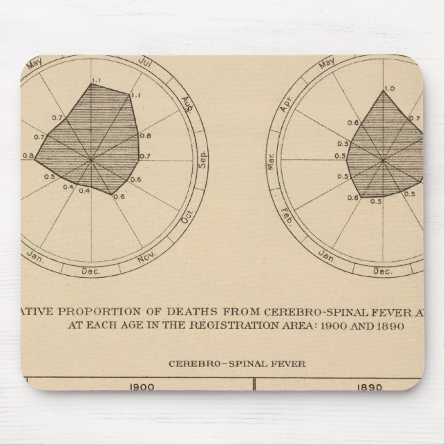 118 Todesfälle Zerebrospinalfieber Mousepad (Vorne)
