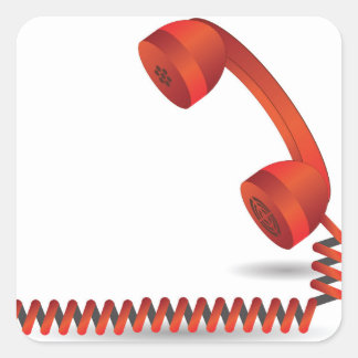 118Rote Rhone _rasterized Quadratischer Aufkleber