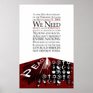 11.09. Jahrestag Poster