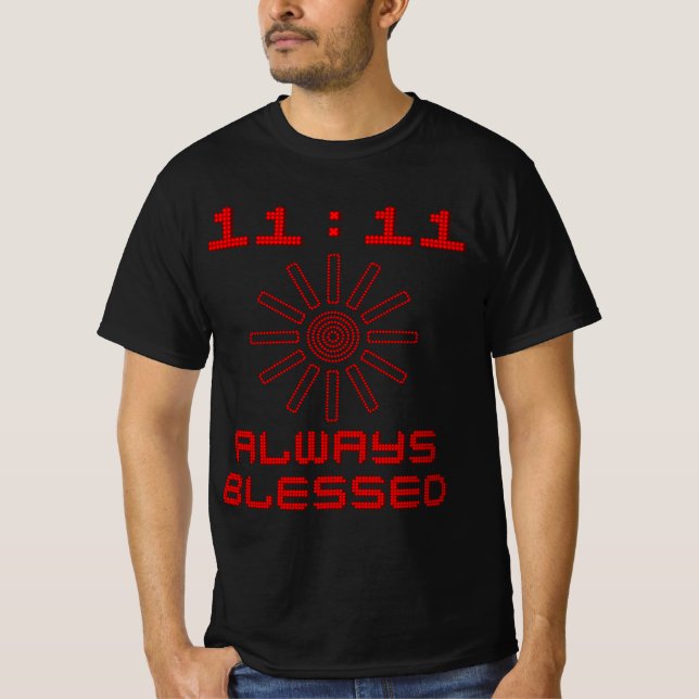 11:11 Immer gesegnet T-Shirt (Vorderseite)