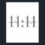 11:11 Wünsche machen Poster<br><div class="desc">11:11 Wünsche machen</div>