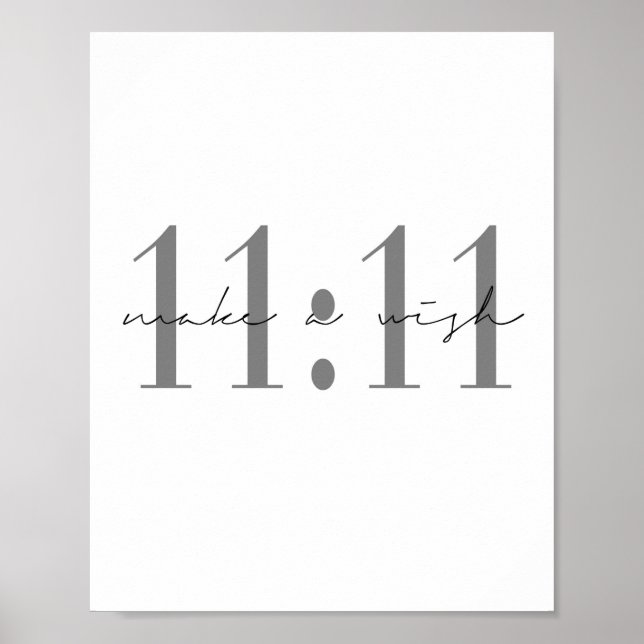 11:11 Wünsche machen Poster (Vorne)
