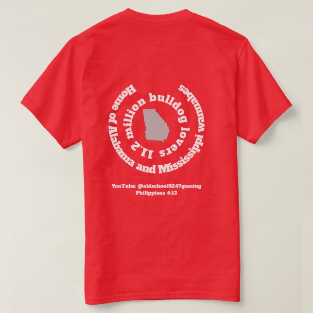 11,2 Millionen Bulldog-Liebhaber T-Shirt (Design Rückseite)