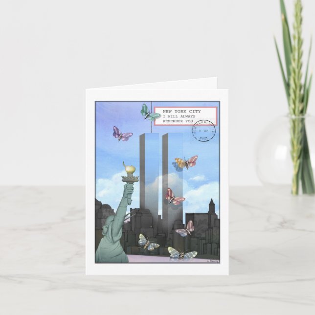 11.9. - Das World Trade Center in the Daytime Card Karte (Vorderseite)