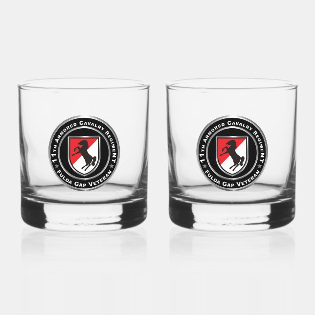 11. ACR Armored Cavalry Fulda Gap Whiskyglas (Vorderseite)