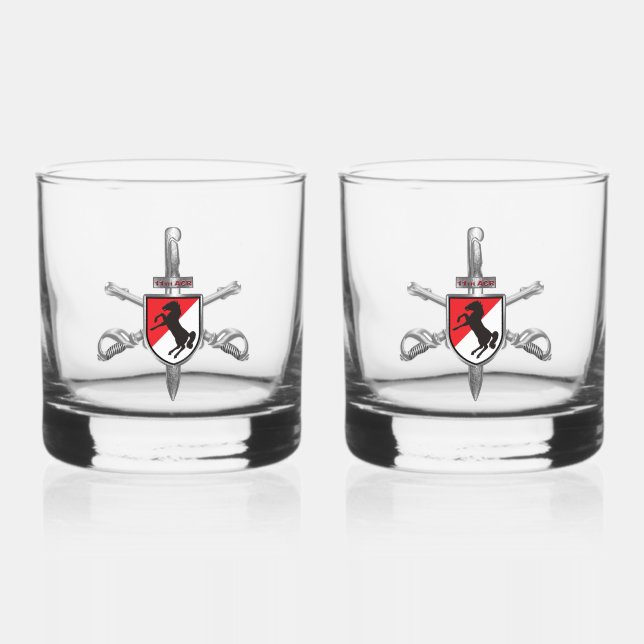 11. ACR Rüstung der Kavallerie Whiskyglas (Vorderseite)