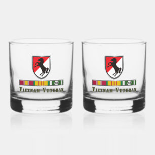 11. ACR Rüstungskavalry Regiment Vietnam Veteran Whiskyglas