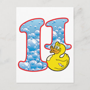 11 Alter Duck Postkarte