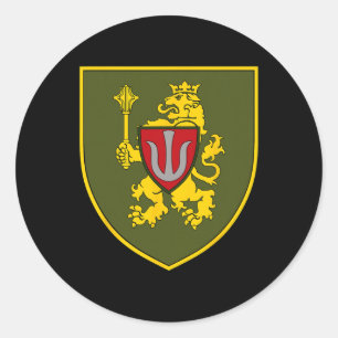 11. Armeekorps (Ukraine) Ukrainische Streitkräfte Runder Aufkleber