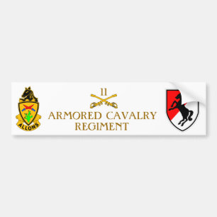 11. ARMORED CAVALRY REGIMENT AUTOAUFKLEBER