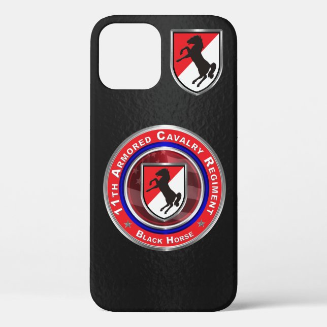 11. Armored Cavalry Regiment "Black Horse" Case-Mate iPhone Hülle (Rückseite)