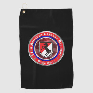 11. Armored Cavalry Regiment "Black Horse" Golfhandtuch