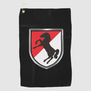 11. Armored Cavalry Regiment "Black Horse" Golfhandtuch