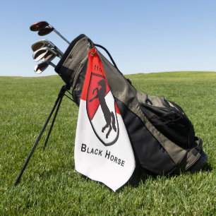 11. Armored Cavalry Regiment "Black Horse" Golfhandtuch