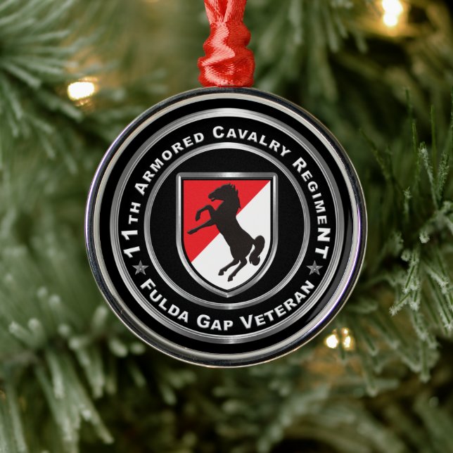 11. Armored Cavalry Regiment Fulda Gap Ornament Aus Metall (Baum)