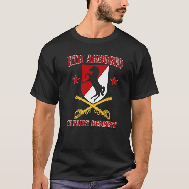 11. Armored Cavalry Regiment für 11. ACR Tierärzte T-Shirt (Vorderseite)