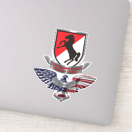 11. Armored Cavalry Regiment Veteran Aufkleber