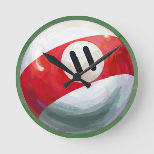11 Ball Runde Wanduhr