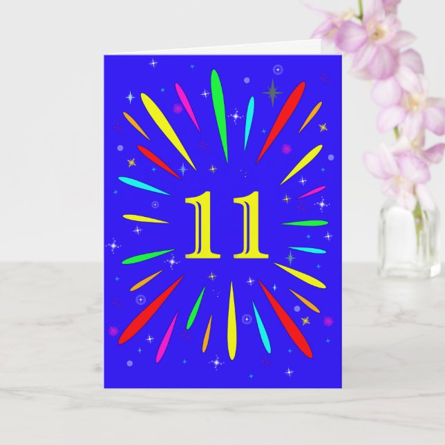 11. Birthday Explosion Card Karte (Orchidee)