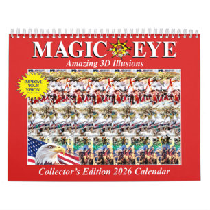11" breiter 2026 Internationaler Magic Eye-Kalende Kalender