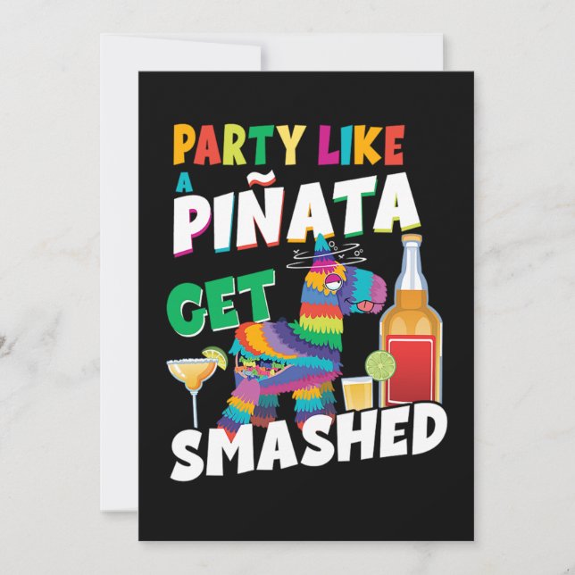 11.Cinco De Mayo Party wie eine Piata erhält Sma Save The Date (Vorderseite)