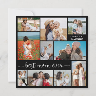 11 Foto Collage Beste Mama je Grußkarte