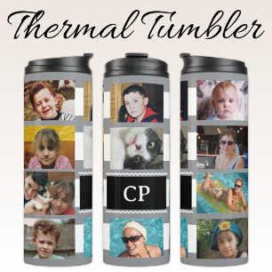 11-Foto-Collage Initialen grau weiß Thermosbecher