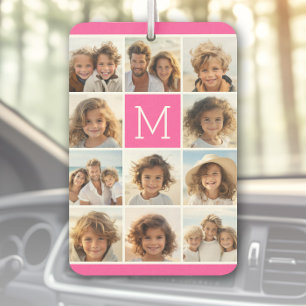 11 Foto-Collage - Minimales Raster mit Text Autolufterfrischer
