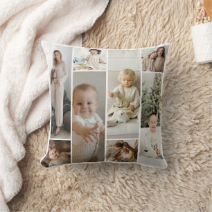 11 Foto-Collage-Vorlage personalisiert Kissen
