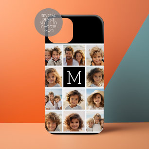 11 Foto Instagram Collage Black Monogram Case-Mate iPhone Hülle