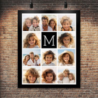 11 Foto Instagram Collage Custom Black Monogram